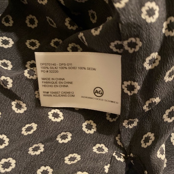 AG Lisette gray silk tank - Picture 4 of 5